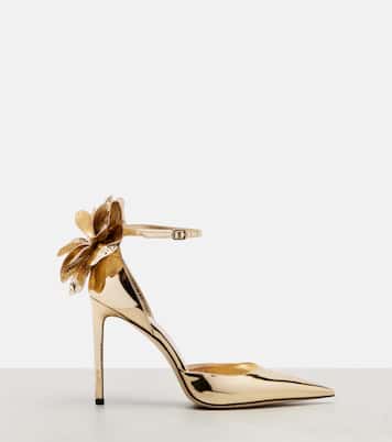 Marja 100 metallic leather pumps | Jimmy Choo