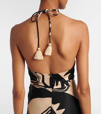 Robe longue Stella imprimée | Poupette St Barth