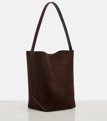 Cabas N/S Park Edge Medium en daim | The Row