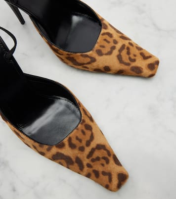 Pumps slingback Tuileries 110 con stampa leopardata | Saint Laurent