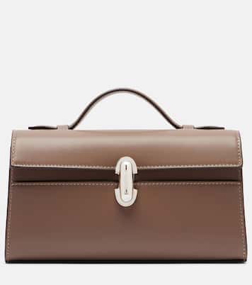 Symmetry leather top-handle bag | Savette