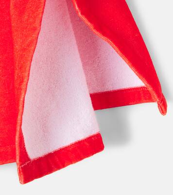 Logo hooded cotton terry towel | Stella McCartney Kids