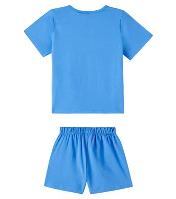 Printed cotton-blend jersey pajamas | Molo