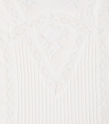 Robe brodée en coton et dentelle | Tartine et Chocolat