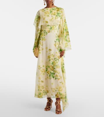 Midikleid aus Seiden-Creponne | Erdem