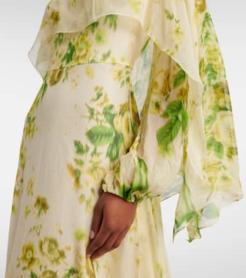 Midikleid aus Seiden-Creponne | Erdem