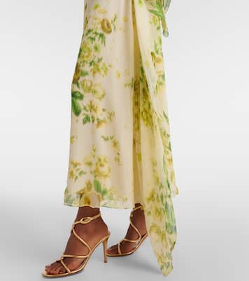 Midikleid aus Seiden-Creponne | Erdem