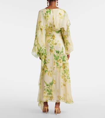 Midikleid aus Seiden-Creponne | Erdem