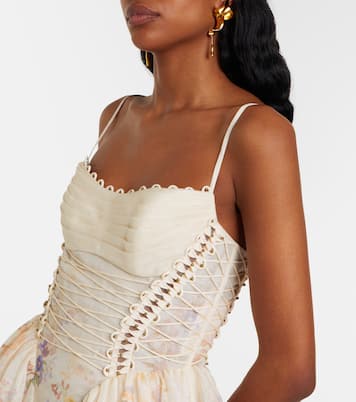 Robe Alchemy en lin et soie  | Zimmermann