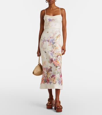 Midikleid Alchemy aus Leinen | Zimmermann