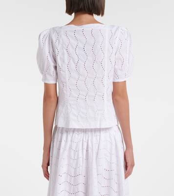 Broderie anglaise cotton top | Polo Ralph Lauren