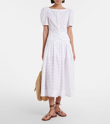 Broderie anglaise cotton top | Polo Ralph Lauren