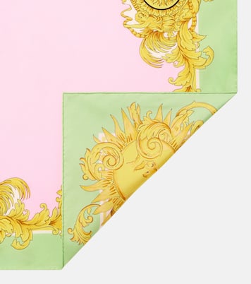 Printed silk twill scarf | Versace