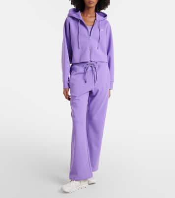Felpa cropped in misto cotone con logo | Adidas by Stella McCartney
