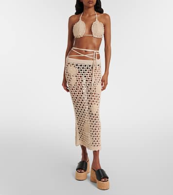 Bikini-Oberteil aus Häkelstrick | The Attico