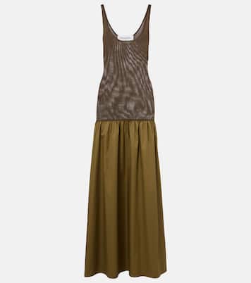 Ilya cotton-trimmed maxi dress | The Frankie Shop