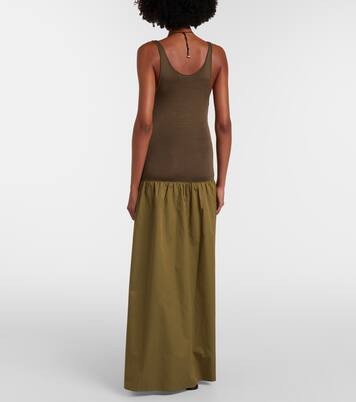 Ilya cotton-trimmed maxi dress | The Frankie Shop