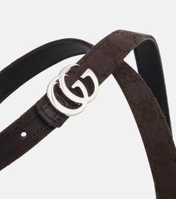 GG Marmont reversible canvas belt | Gucci