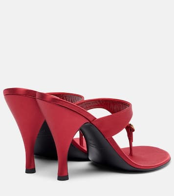 Kiss And Tell embellished satin thong sandals | Herbert Levine