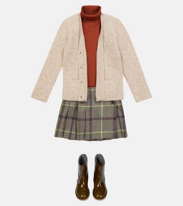 Long alpaca-blend cardigan | Bonpoint