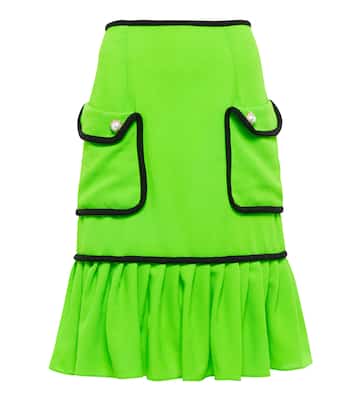 High-Rise-Minirock aus Wolle | Rodarte