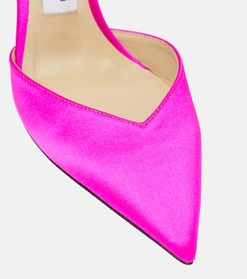 Verzierte Pumps Saeda 100 aus Satin | Jimmy Choo
