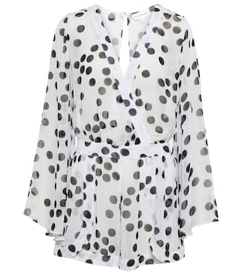 Emma polka-dot chiffon playsuit | Alexandra Miro
