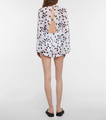 Emma polka-dot chiffon playsuit | Alexandra Miro