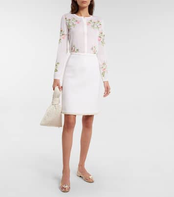 Floral cashmere and silk cardigan | Giambattista Valli