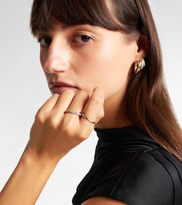 Anillo Marigold de oro de 18 ct y plata de ley con diamantes | Spinelli Kilcollin