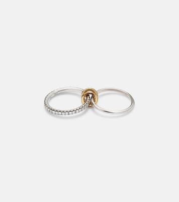 Anillo Marigold de oro de 18 ct y plata de ley con diamantes | Spinelli Kilcollin