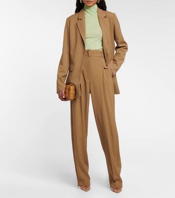 Pantalon taille haute plissé Drew | Joseph