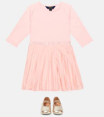 Jersey pleated dress | Polo Ralph Lauren Kids