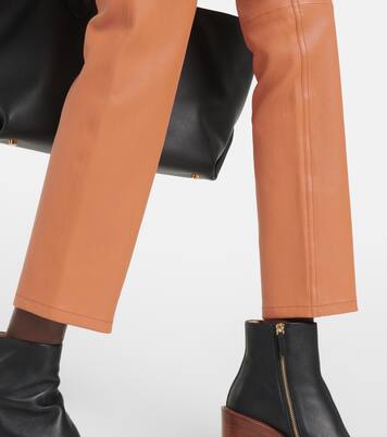 High-Rise-Hose aus Leder | Joseph