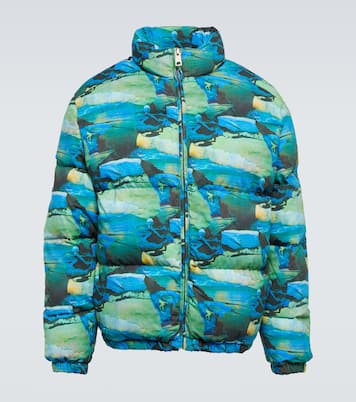 Quilted printed down jacket | ERL