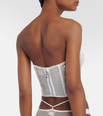 Bridal sequined bustier | Nensi Dojaka