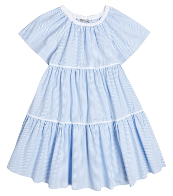 Striped cotton poplin dress | Il Gufo