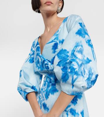 Robe midi Gabby à fleurs | Emilia Wickstead