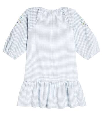 Gingham broderie anglaise cotton dress | Tartine et Chocolat