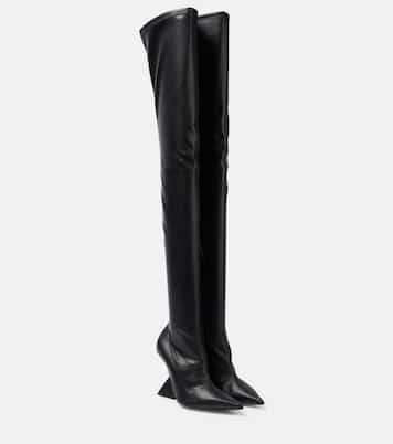 Cheope leather over-the-knee boots | The Attico