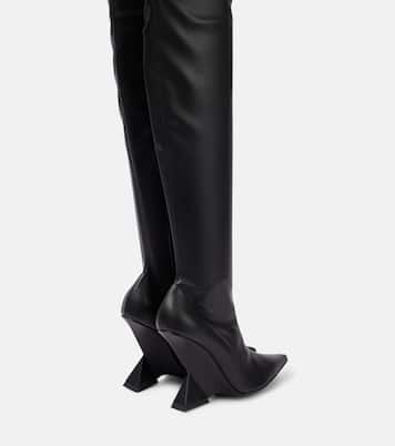 Cheope leather over-the-knee boots | The Attico