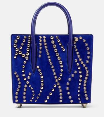 Paloma Mini velour and leather tote bag | Christian Louboutin