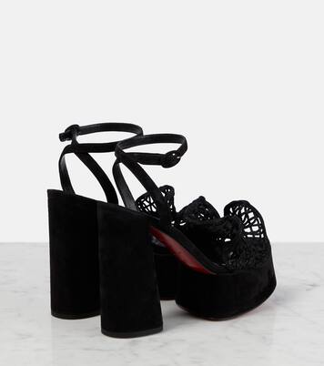 Deia Frou Alta macramé sandals | Christian Louboutin