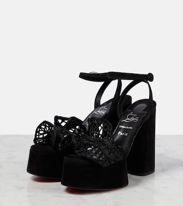 Deia Frou Alta macramé sandals | Christian Louboutin