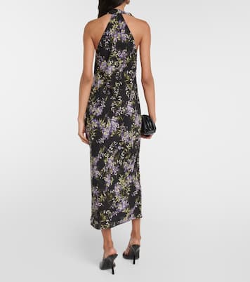 Robe midi à fleurs | Norma Kamali