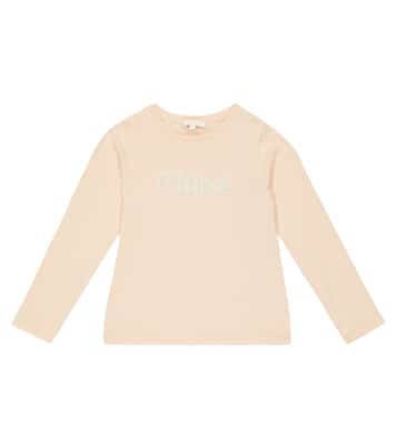 Logo cotton-jersey T-shirt | Chloé Kids