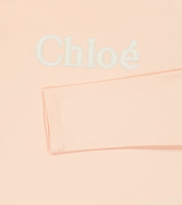Logo cotton-jersey T-shirt | Chloé Kids