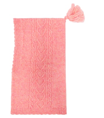 Aliouki cable-knit wool and cotton hood | Louise Misha