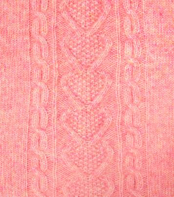 Aliouki cable-knit wool and cotton hood | Louise Misha