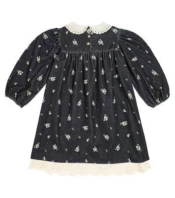 Floral cotton corduroy dress | C'era Una Volta